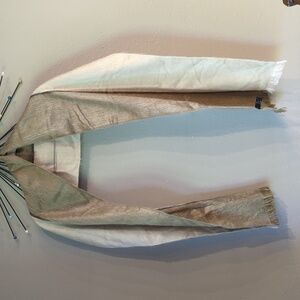 Shupaca Scarf Alpaca Acrylic Green Fuzzy Scarf Warm Handmade In Ecuador